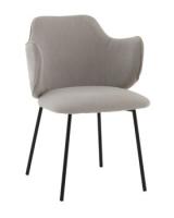 Стул Джиннет велюр светло-серый