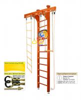 Шведская стенка Kampfer Wooden Ladder Ceiling Basketball Shield (№4 Вишневый Высота 3 м)
