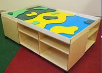 Игровой мобильный стол с комплектом развивающих пособий "Ландшафт"