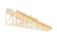 Зимняя горка "IgraGrad Snow Fox", скат 10 м (мод. 2) без окраски