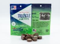 Коробка наклеек для кия "Triangle" 13.5 мм (50 шт)