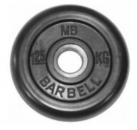 Диск обрезиненный BARBELL MB (металлическая втулка) диаметр 31 мм		