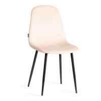 Стул BREEZE (mod. JSC-58) Велюр/металл , 44 х 53 х 86 см, creamy (кремовый) HLR 5 / черный