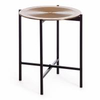 Столик кофейный Secret De Maison BLOOM ( mod. 11873-B ) алюминиевый сплав, 46*46*51 см, черный/античная медь