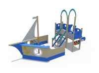 Игровой комплекс (в виде парусника с горкой Н-1200) ДИО 10117.1