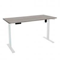 Стол с регулировкой высоты электрический LuxAlto LA-T33-E6 белый/дуб бежево-серый ЛДСП 135*80*2.5