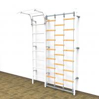 Доп.секция с дер.сеткой для пристенных ДСК РОКИДС ДС-1.01 (бело-серый)