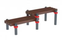 Воркаут скамья двухуровневая ОВ 01-078