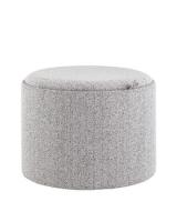 Пуф с ящиком Хюгге L букле серый