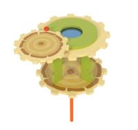 Экоплощадка интерактивная форма "Микроскоп" с линзой