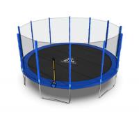 Батут DFC Trampoline Fitness 16ft наружн.сетка, синий (488см)