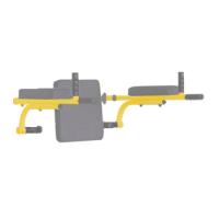 Брусья откидные со спинкой Midzumi Heikobo (лимонный пай)