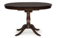 Стол раскладной Siena ( SA-T4EX) дерево гевея/мдф, 90+30х90х75см, Tobacco