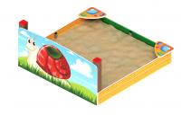 Песочница средняя с ограждением Улитка (Ракушки) - ИО 5.01.02-02