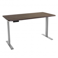 Стол с регулировкой высоты электрический LuxAlto LA-T33-2AR2 серый/дуб коричневый ЛДСП 140*60*2.5