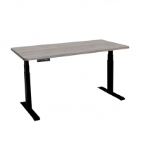 Стол с регулировкой высоты электрический LuxAlto LA-T33-2A3 черный/дуб бежево-серый ЛДСП 135*80*2.5