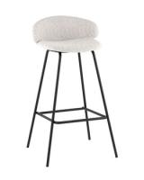 Стул барный Nita букле светло-серый