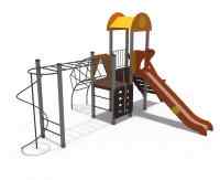 Детский игровой комплекс серии солнышко "Игра" (скат металлический) Н-1500 ДИО 03031