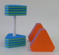 Аквагантели треугольные