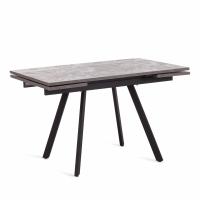 Стол VIGO ЛДСП/HPL/металл,  120 x 80 x 30 х 30 х 75 см, Мрамор чёрный/чёрный