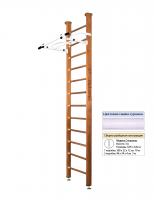 Шведская стенка Kampfer Swedish Ceiling (№2 Ореховый Высота 3 м белый турник)