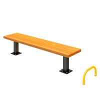 Пресс-скамья Воркаут Kampfer Straight Press Bench Light Workout 1-8 (Черно-желтый)