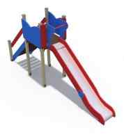 Горка Детство Н-1500 (металлический скат) ИО 07060