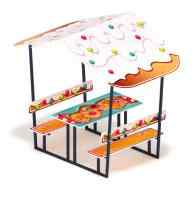 Столик детский с навесом (пряник) - МФ 31.01.08-06