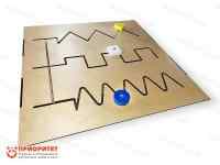 Тактильно-развивающая панель-лабиринт «Ручкам на пользу»