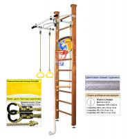 Шведская стенка Kampfer Helena Ceiling Basketball Shield (№2 Ореховый Стандарт белый антик турник)