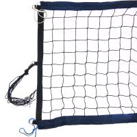 Сетка для пляжного волейбола арт.FS-PV-№12, 8,5х1м,нить 3,5мм ПП,яч.10см.,верх,нижн ленты 7,5см.СИН.цв,кев.тр.
