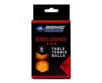 Мячики для н/тенниса DONIC EXCLUSIVE 3* 40+, 6 штук, оранжевый