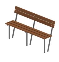 Скамья со спинкой - МФ 42.01.06-И1