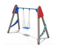 Качели Звездочет деревянные с сиденьем без спинки (сиденье-фанера) ИО 01040