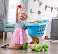 Повозка для игрушек (голубая)