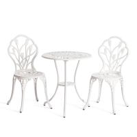 Комплект Secret De Maison Waltz of flowers (стол +2 стула) алюминиевый сплав, D60/H67, 52Х40Х89см, butter white