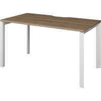 Стол на металлокаркасе  НТМП.П-120 Дуб сафари/Белый F0000013850