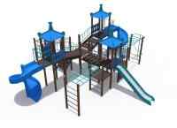 Игровой комплекс (серии Лагуна с металлическим скатом 1500 и винтовыми открытыми скатами Н-2000) ДИО 10113