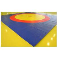 Ковер борцовский трехцветный 12х12м, наполнитель матов ППЭ+НПЭ IMP-E4