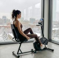 Горизонтальный велотренажер UNIX Fit BR-340E компактный / Compact