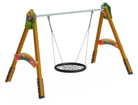 ИО 01-008-СШ Качели деревянные Гнездо
