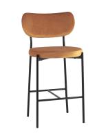 Cтул полубарный Барбара NEW велюр терракотовый