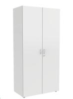 Шкаф Ш 2.04-"Айболит" с замком медицинский двухсекционный двухдверный для одежды