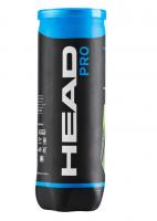 Мяч для большого тенниса HEAD Pro 3B, 571603, ITF, упаковка 3 мяча