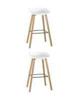 Стул барный LIBRA БЕЛЫЙ 2 шт