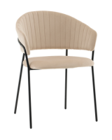 Стул Бруно NEW велюр кремовый