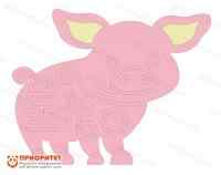 Тактильно-развивающая панель «Смелый поросёнок»