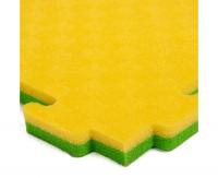 Будо-мат, 100 x 100 см, 20 мм, цвет жёлто-зелёный
