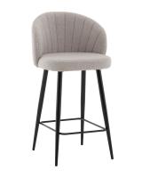 Стул полубарный Ханнингем букле светло-серый