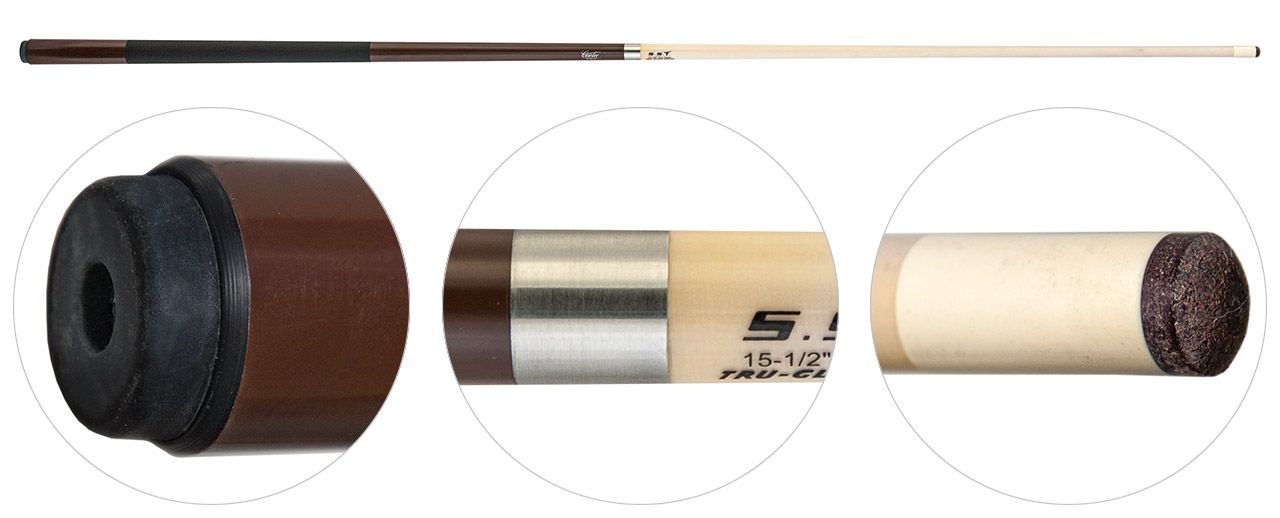 Кий / пул 1-pc "Cuetec" (коричневый)